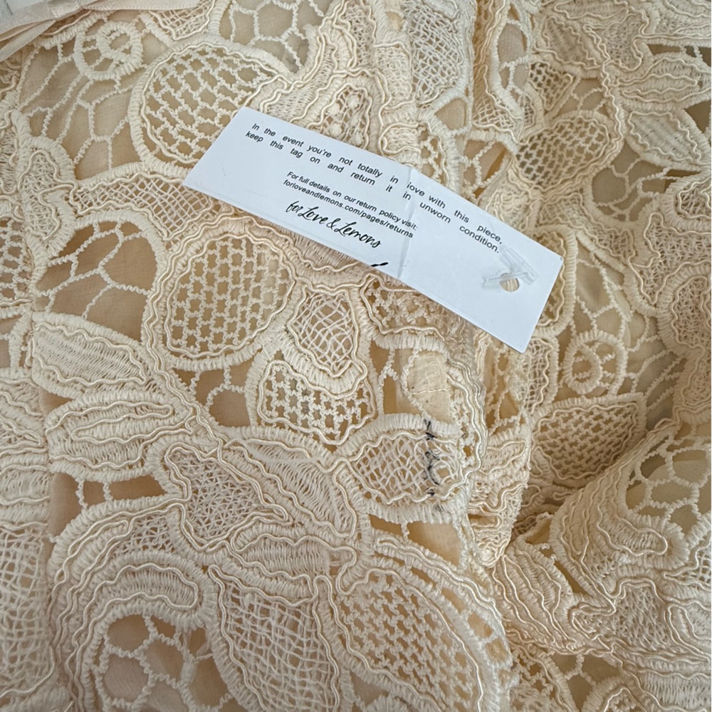 For Love & Lemons Coco Lace Mini Dress, size S NWT - Picture 6 of 7